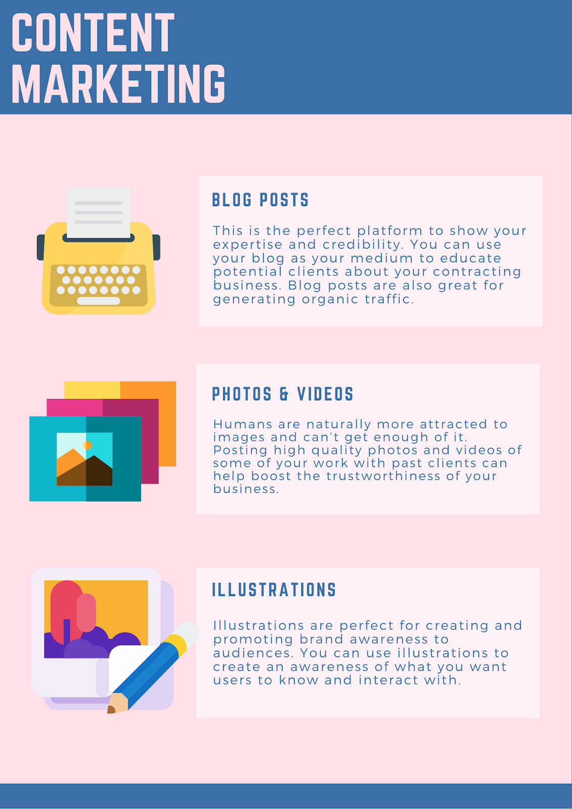 Content Marketing tips infographic