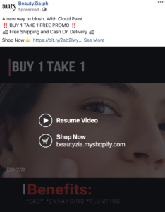 BeautyZia.ph ad