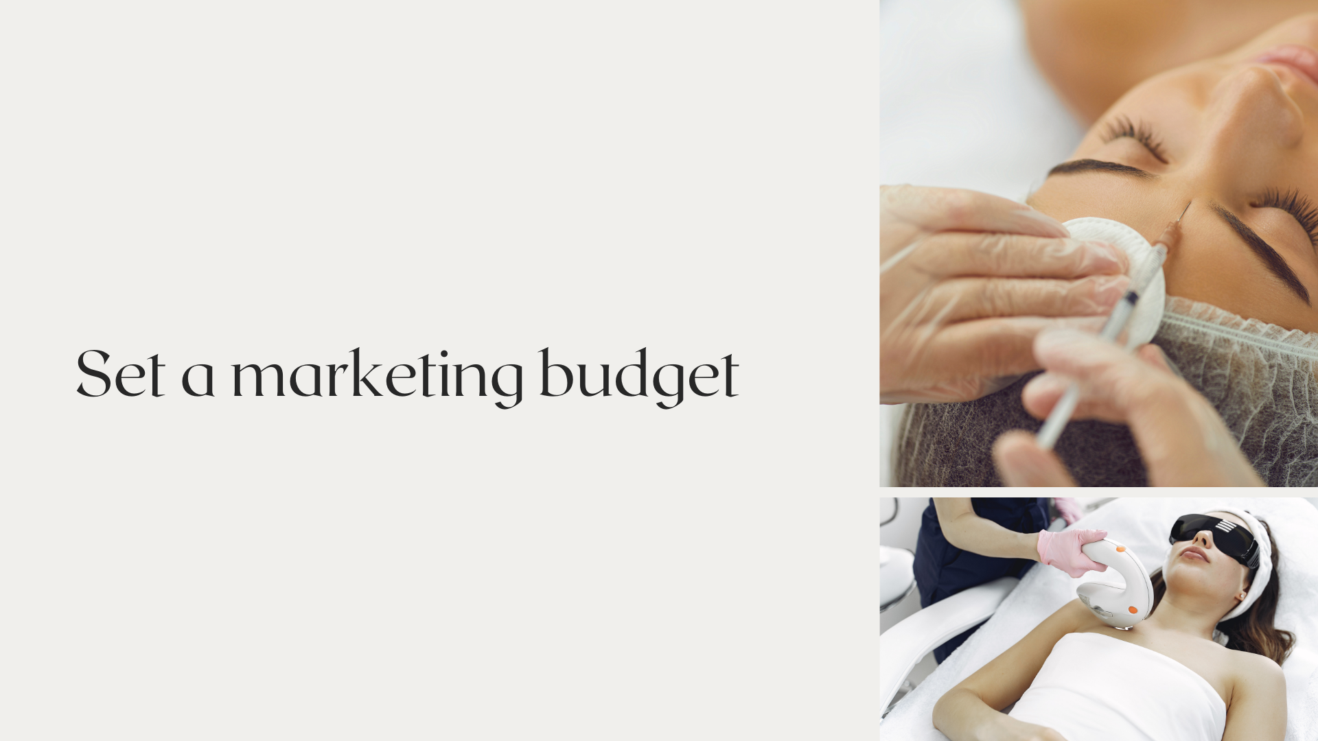 Set a marketing budget