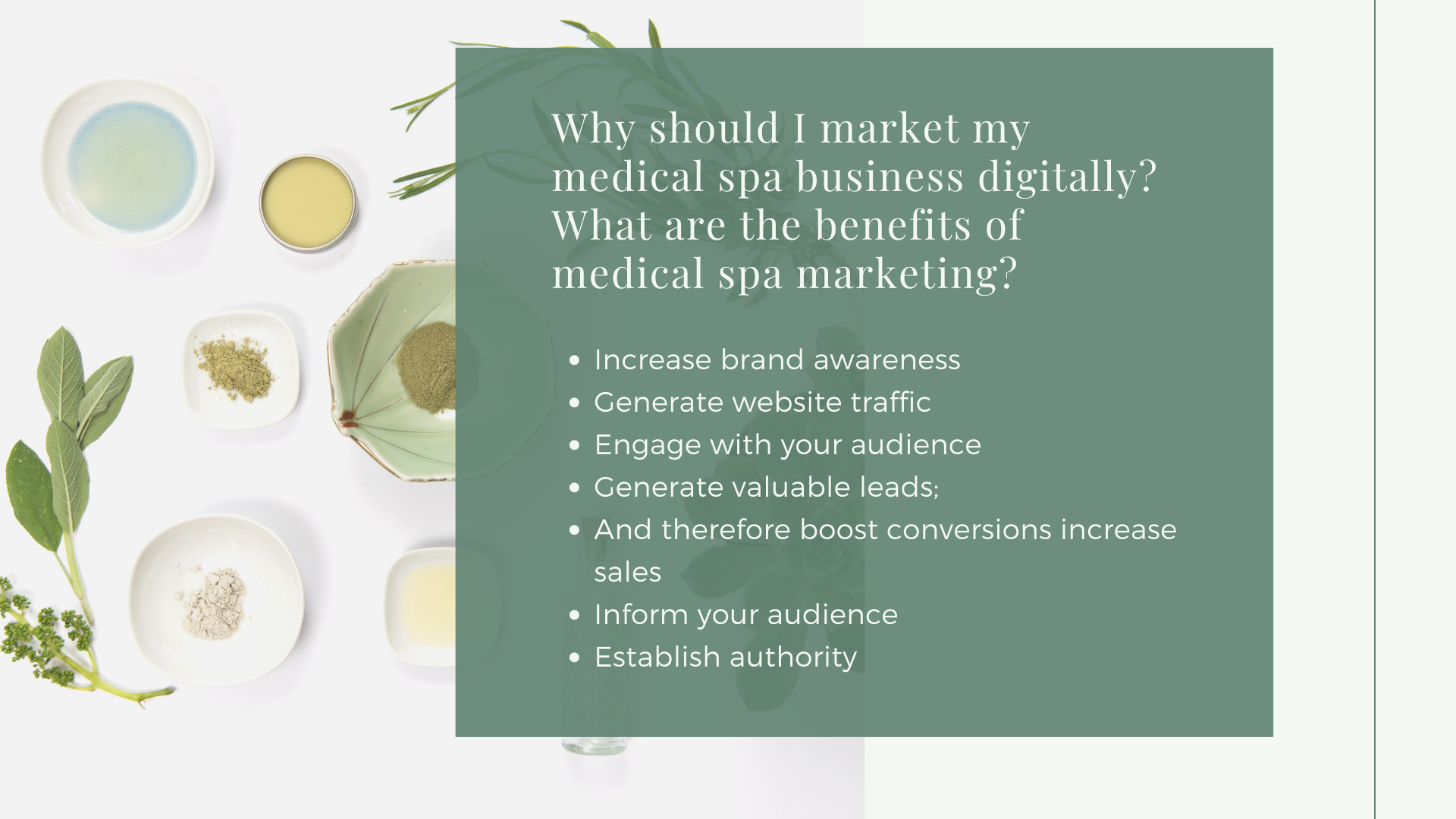 What are the benefits of medical spa marketing