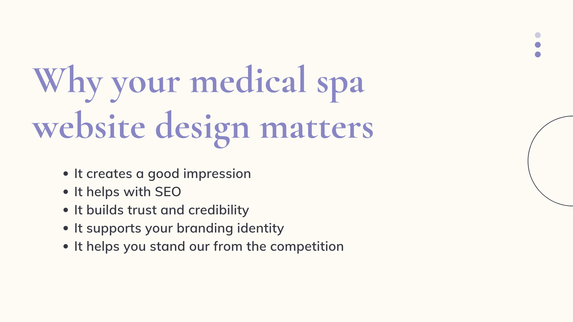 Why Your Medical Spa Website Design Matters
