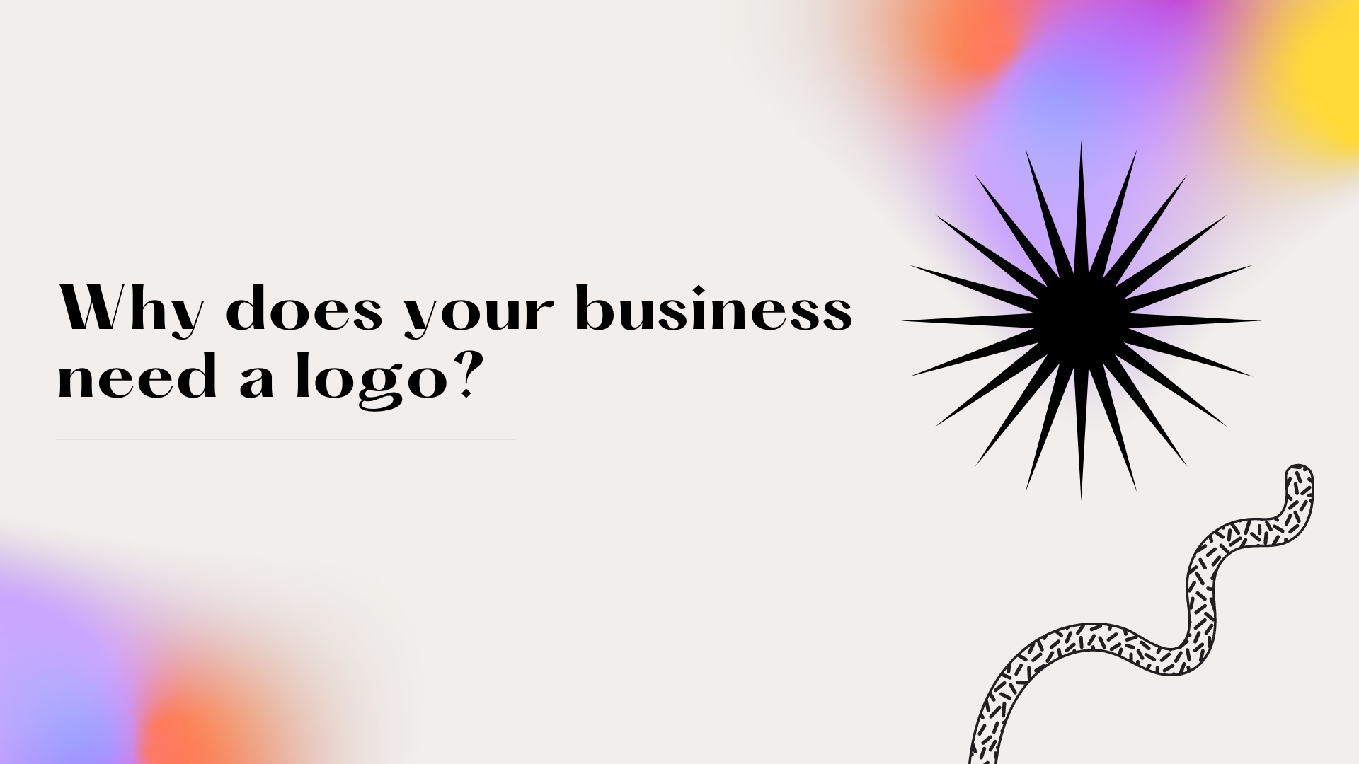Why does your business need a logo?
