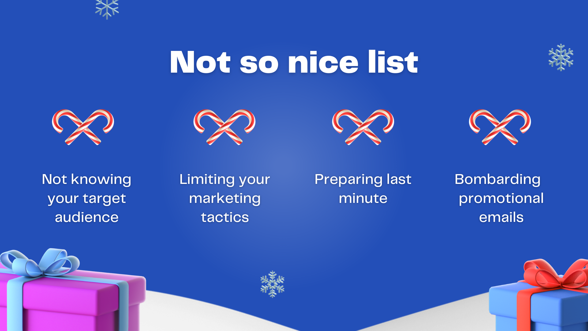 donts of holiday marketing