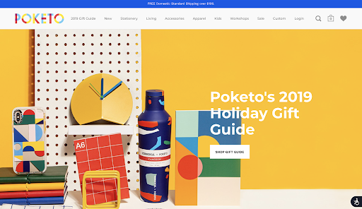 poketo ecommerce website design