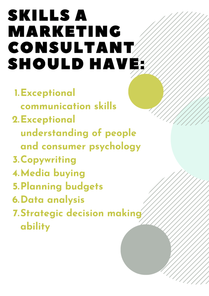 skills a marketing consultant should have